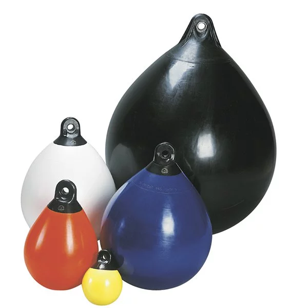 Marker buoys in different colors